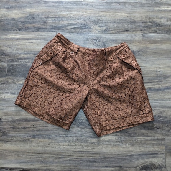 💗Brown Lace Shorts - Picture 2 of 4